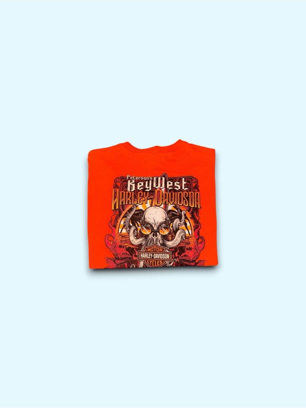 Vintage Harley Davidson motorcycles Key West Florida octopus t-shirt large